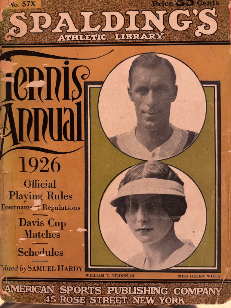 1926 Spalding Tennis Annual