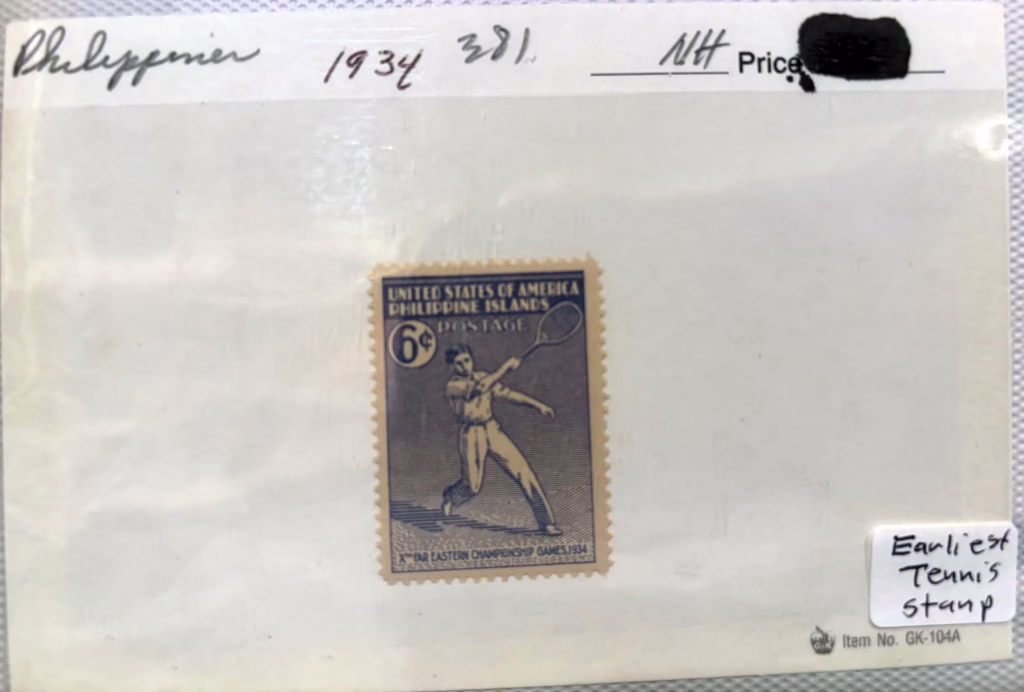 1934 Phillipine tennis stamp