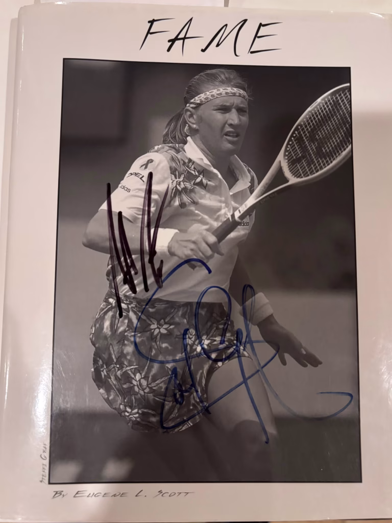 FAME Agassi & Graf autographs